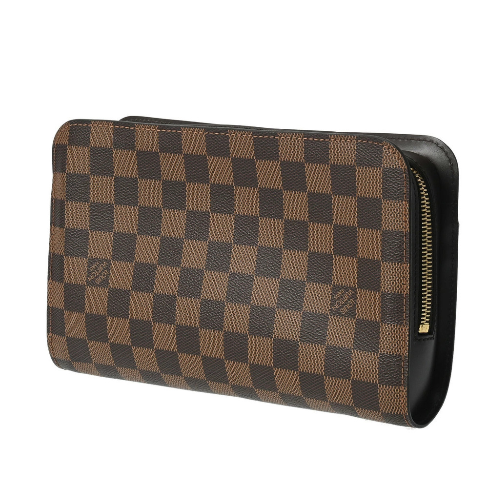 Louis Vuitton Shoulder Canvas Saint Brown Damier Bag Brown